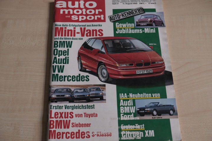 Deckblatt Auto Motor und Sport (17/1989)